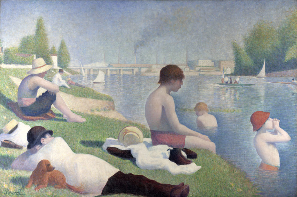 baigneurs à Asnières