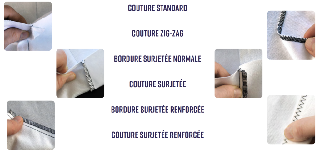 differentes coutures